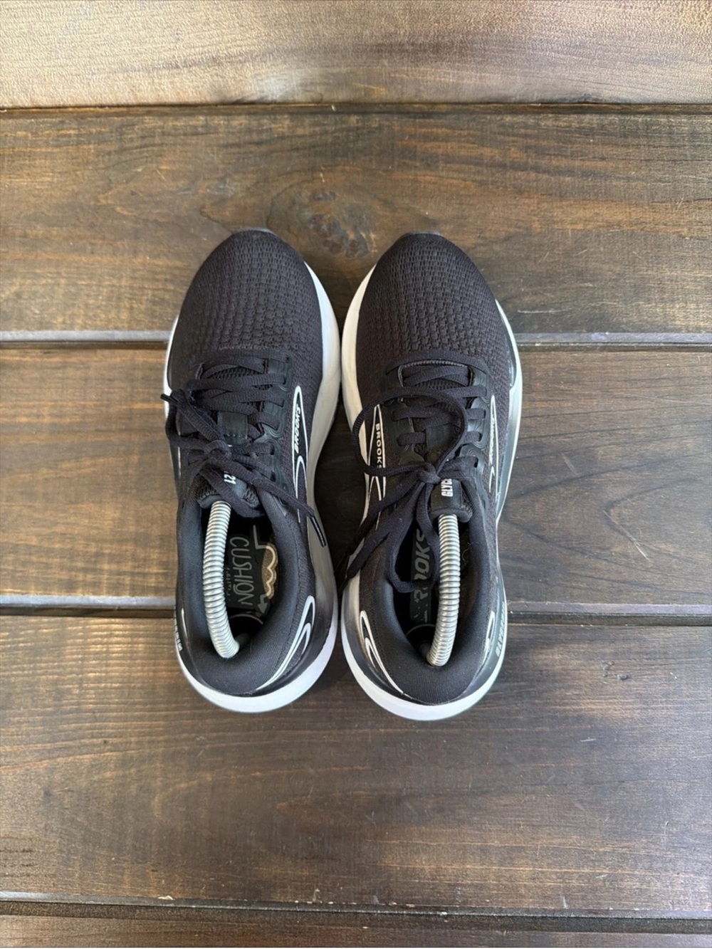 Brooks Glycerin 21 Black & White Sneakers Running Shoes Women Size 8.5 B - Picture 5 of 11